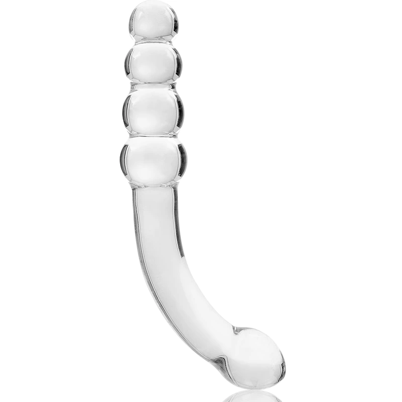 Nebula series by ibiza - model 14 dildo borosilicate glass clear 18.5 cm -o- 3 cm 4