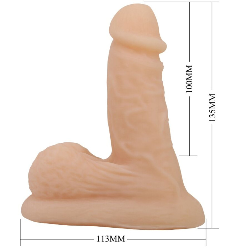 Pretty love - wildon ultra realistic and elastic dildo 10 cm natural 8