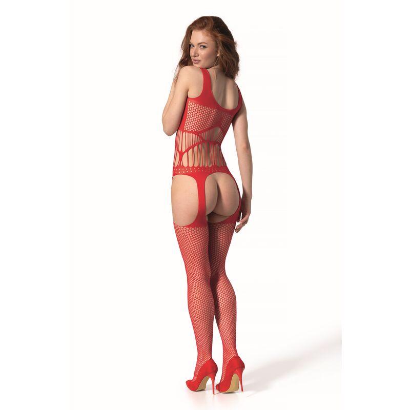 Passion - bs 106 bodystocking red one size 1