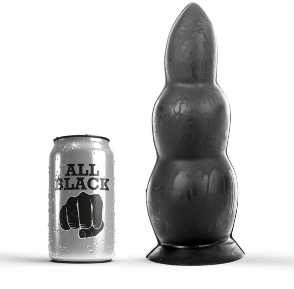 All black - anal plug 23 cm