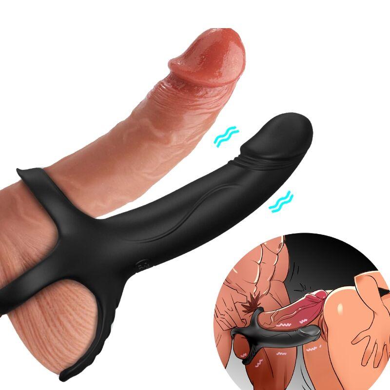 Armony - Dildo With Ring & Vibrator Black 10