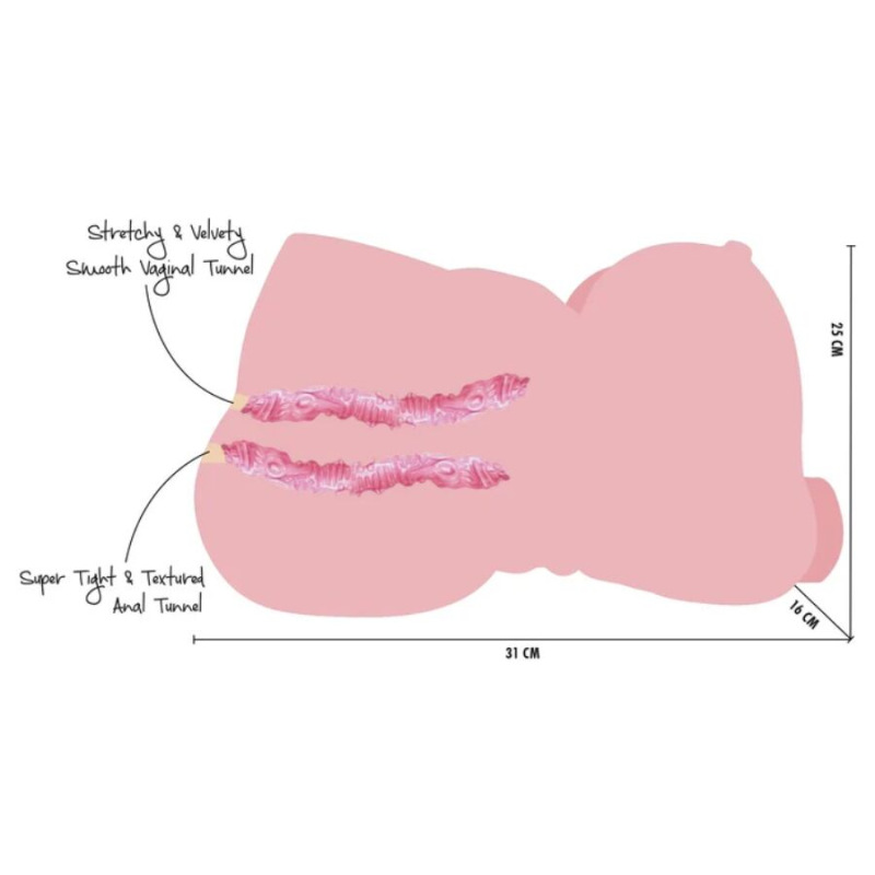 Hidden desire - fat fuck queen female masturbator torso 6 kg 5