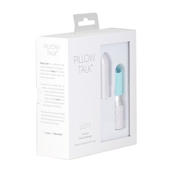 Pillow Talk - Lusty Luxurious Flickering Massager Teal 11