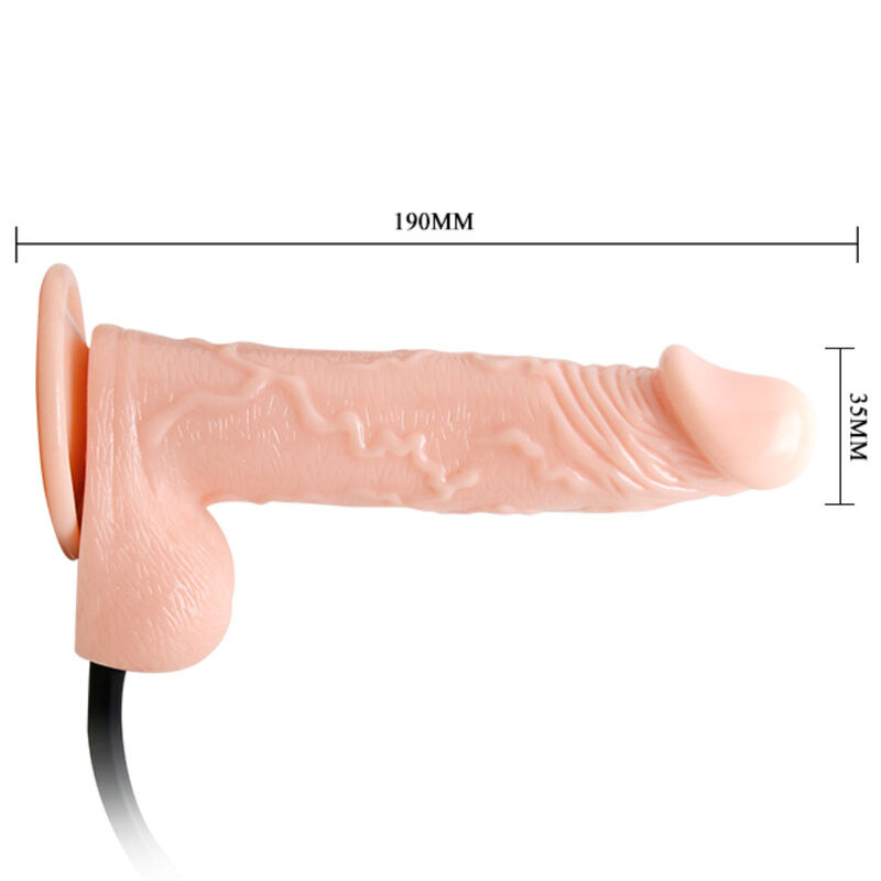 Dance - realistic inflatable dildo with suction cup 15 cm 2