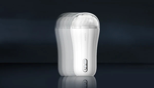 Svakom - Robin Vibrating Masturbator White 17