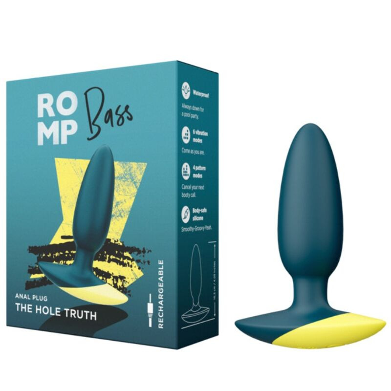 Romp - bass plug anal vibrator 10 cm green 1