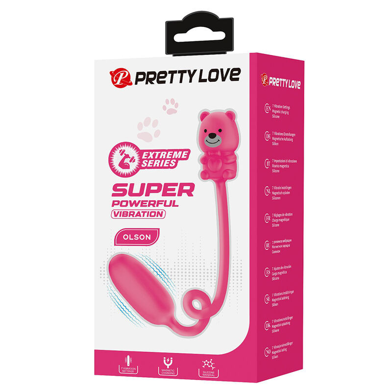 Pretty love - olson rechargeable bullet vibrator with wired controller pink 1
