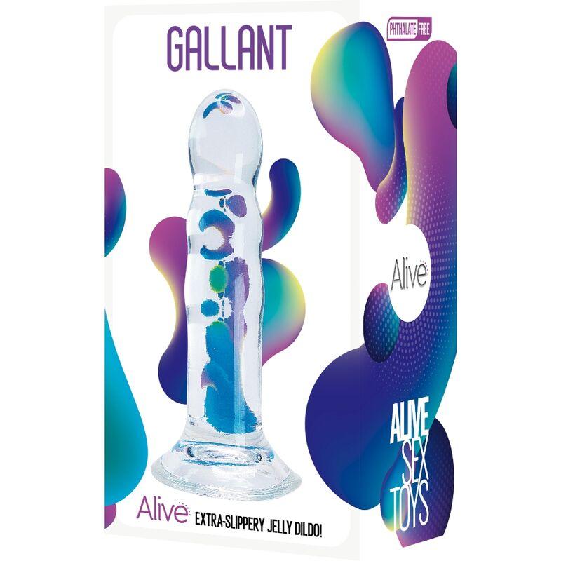 Alive - Gallant Realistic Penis Transparent 14 Cm