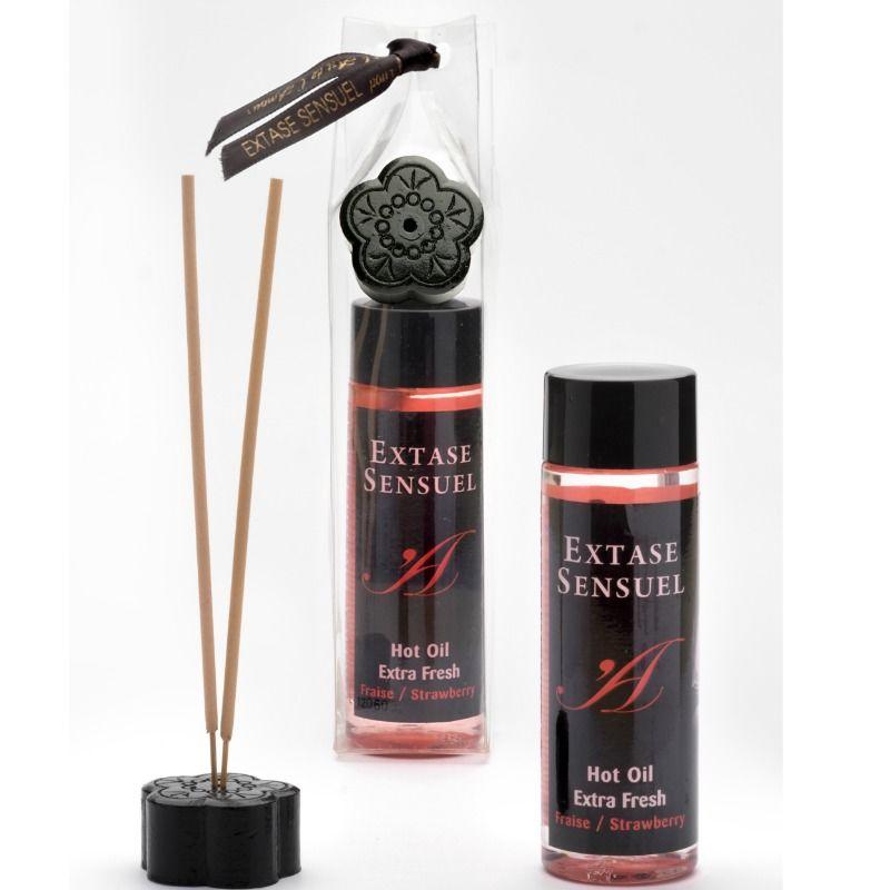 Extase Sensuel Hot Oil Extra Fresh Strawberry 100ml 1