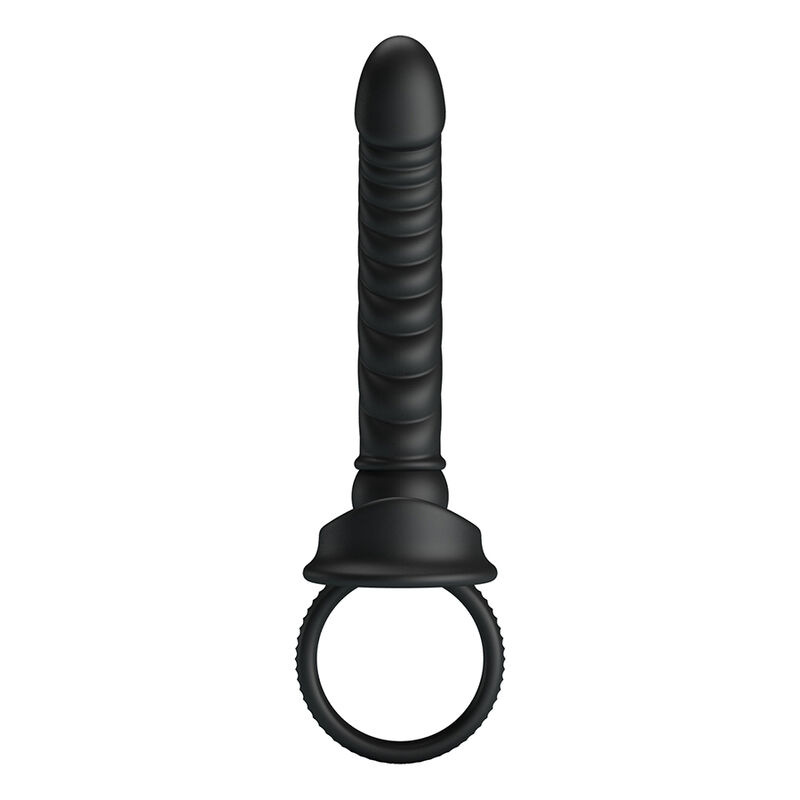 Pretty love - merritt anal vibrator with ring and vibration black 1