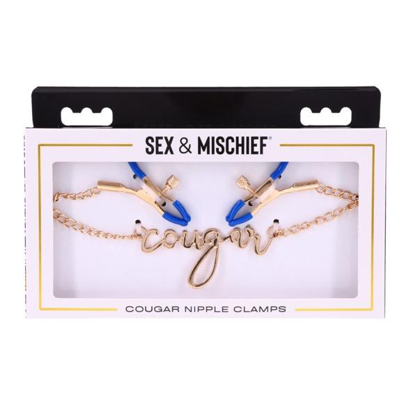Sportsheets - Cougar Nipple Clamps Gold 10