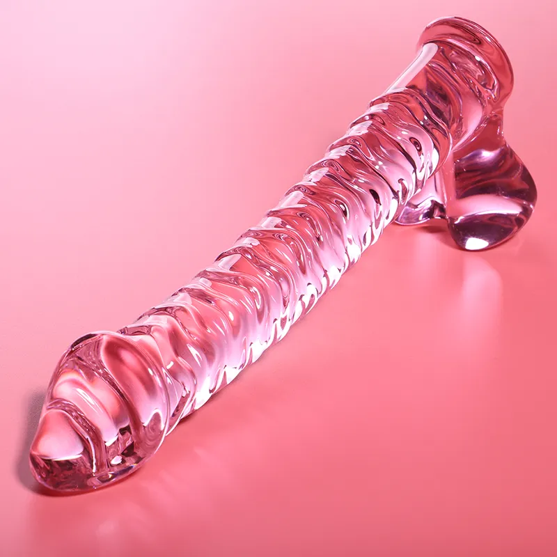 Nebula Series By Ibiza - Model 23 Dildo Borosilicate Glass 21.5 X 4 Cm Pink