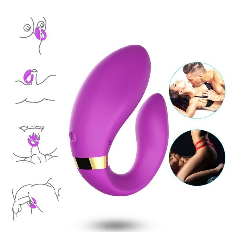 Armony - Crescent Vibrator For Couples Remote Control Purple