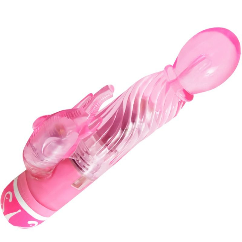 Baile - multispeed vibrator with pink stimulator 1