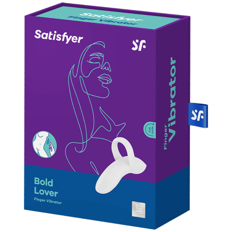 Satisfyer - bold lover finger vibrator white 3