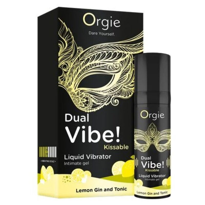 Orgie - dual vibe! lemon gin and tonic kissable liquid vibrator 15 ml 1