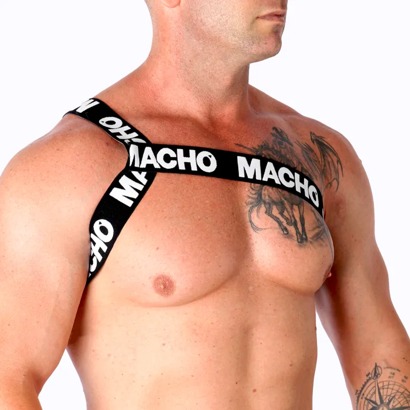 Macho - Roman Harness White S/M 1