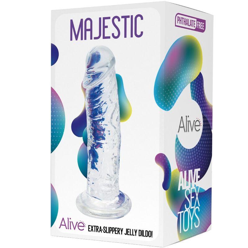 Alive - Majestic Realistic Penis Transparent 14.7 Cm