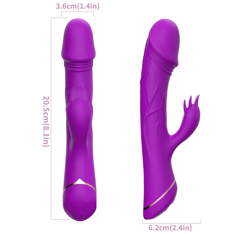Armony - dildo vibrator rabbit silicone purple 3