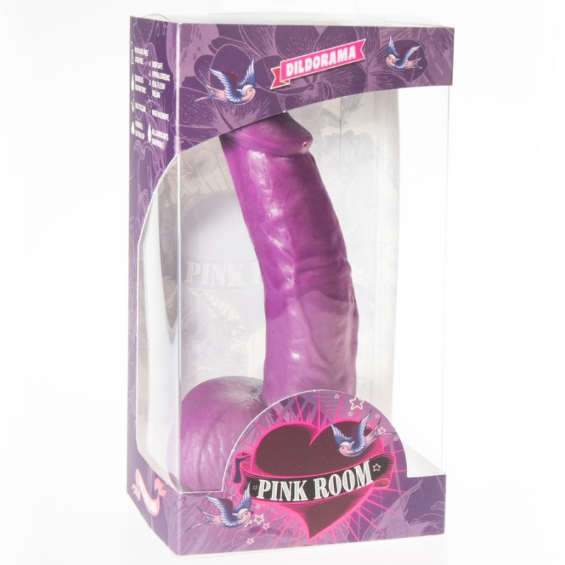 Pink room - connor realistic dildo purple 16 cm 1