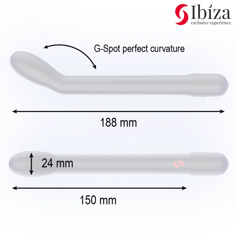 Ibiza - black g-spot vibrator with vibration 5