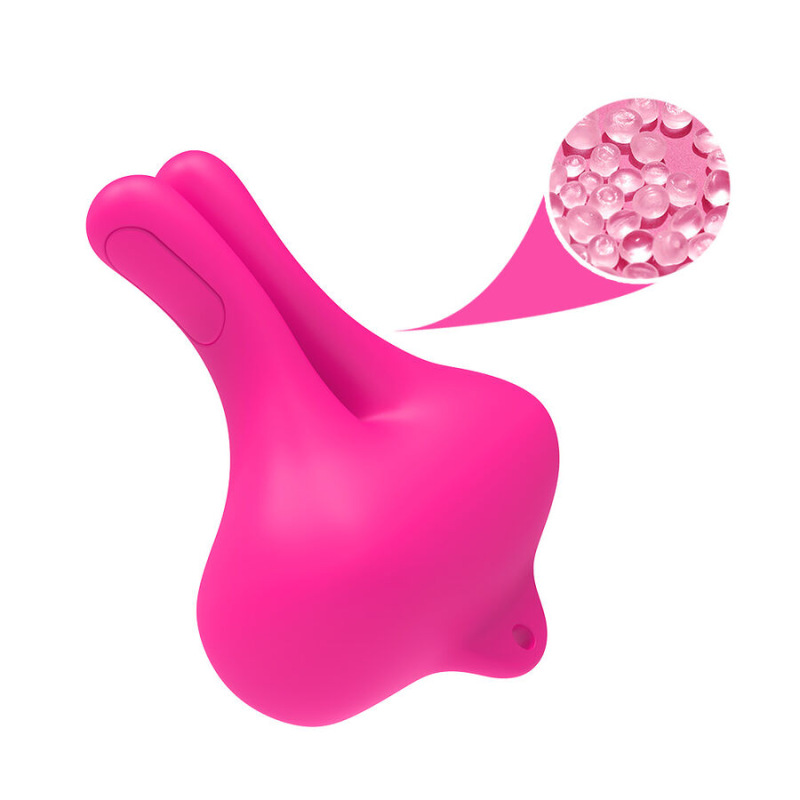 Armony - rabbit shape vibration magnetic nipple clamps pink 7