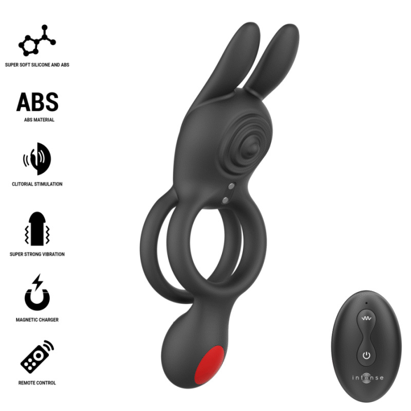Intense - quinn double vibration ring remote control 7