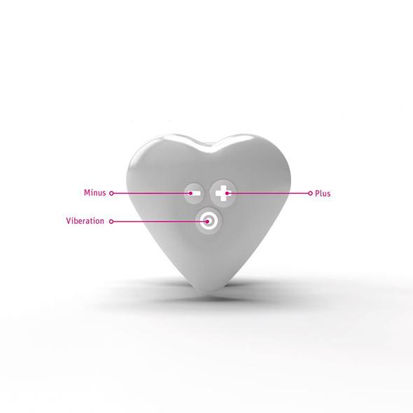 Mystim - Hearts Desire Lay-On Vibrator Rose 9