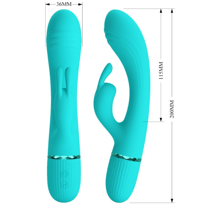 Pretty love - scocco vibrator rabbit turquoise 6