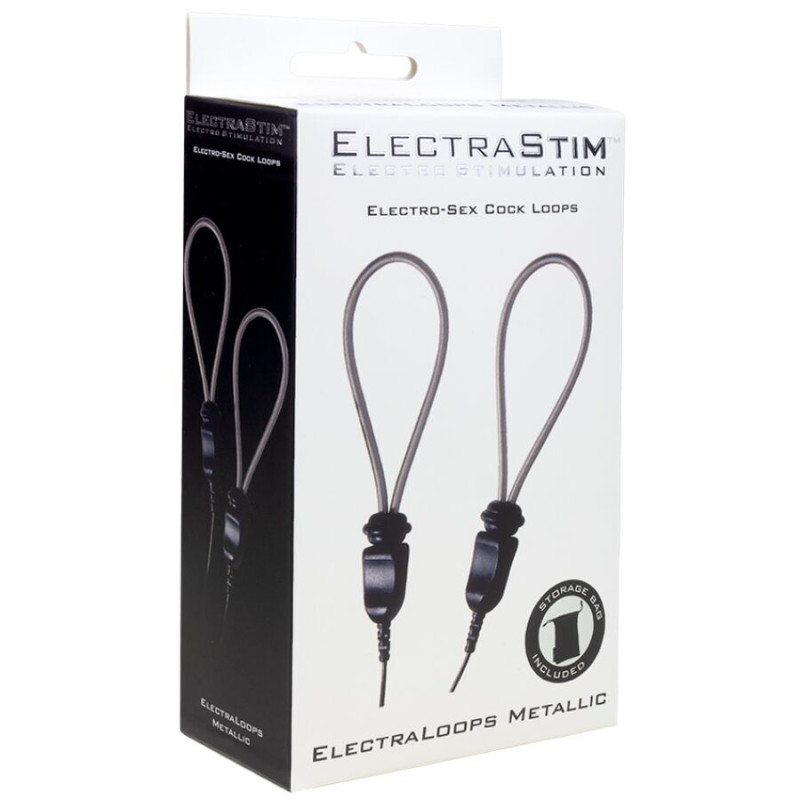 Electrastim - electraloops e-stim adjustable metal penis rings 1