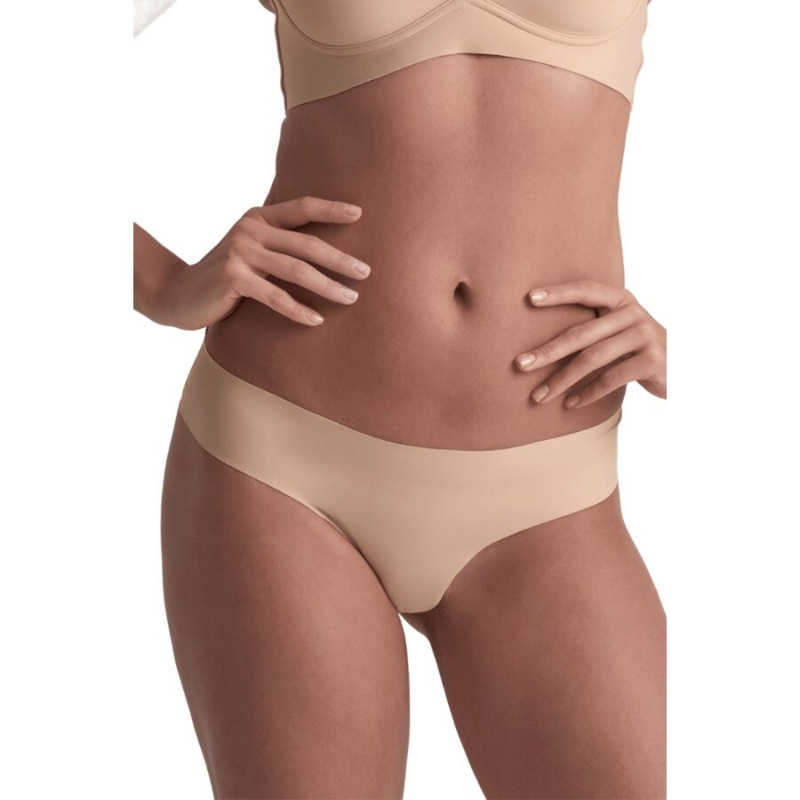 Bye-bra - invisible thong 2 pack beige & black size xxl 1