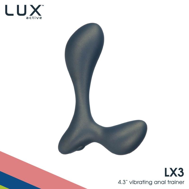 Lux Active - Lx3 Vibrating Anal Trainer Black