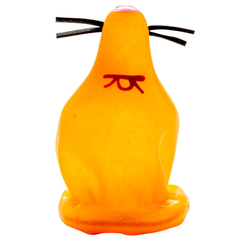 Condomerie - handpainted novelty condoms fox glued 3