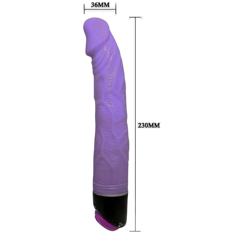Baile - adour club realistic vibrator 23 cm lilac 2
