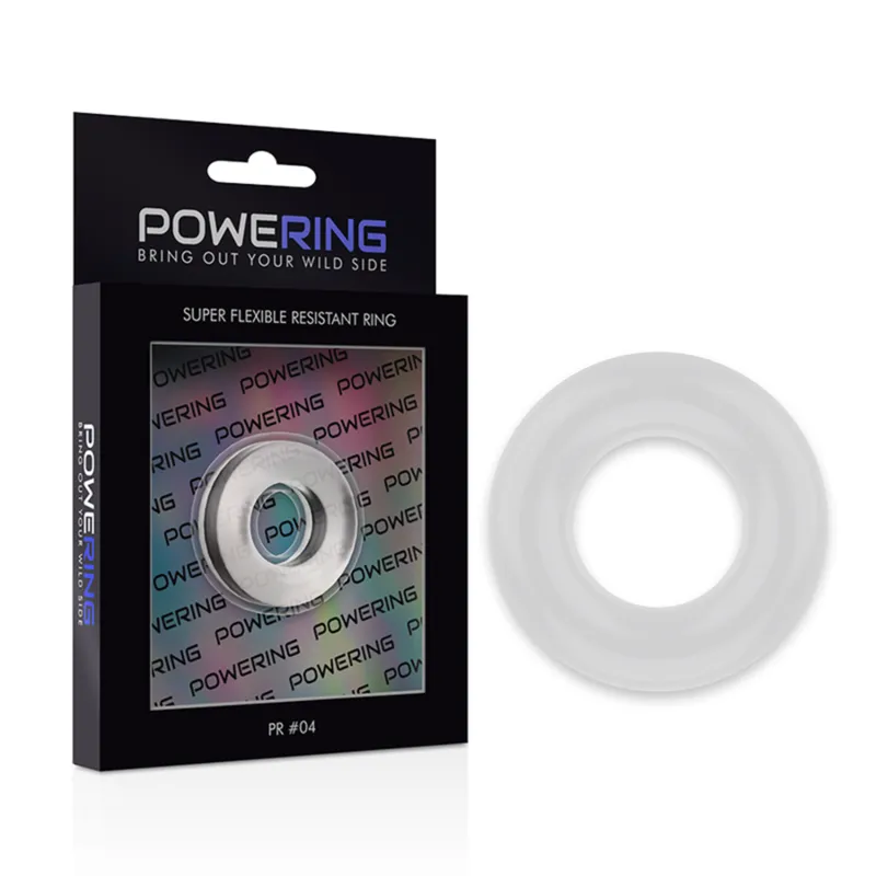 Powering Super Flexible Resistant Ring  3.8cm Pr04 Clear 5