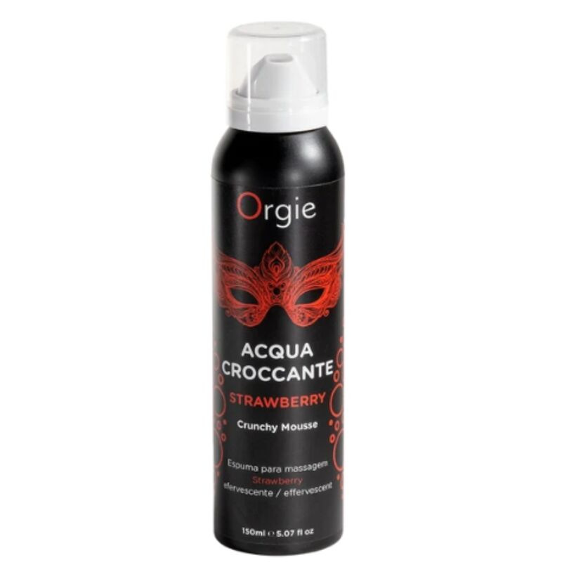 Orgie - acqua croccante strawberry crunchy massage mousse 150 ml 1