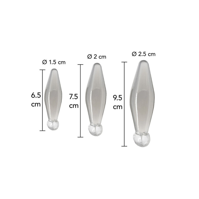 Toyjoy - anal play 3-piece transparent finger rimmer 1
