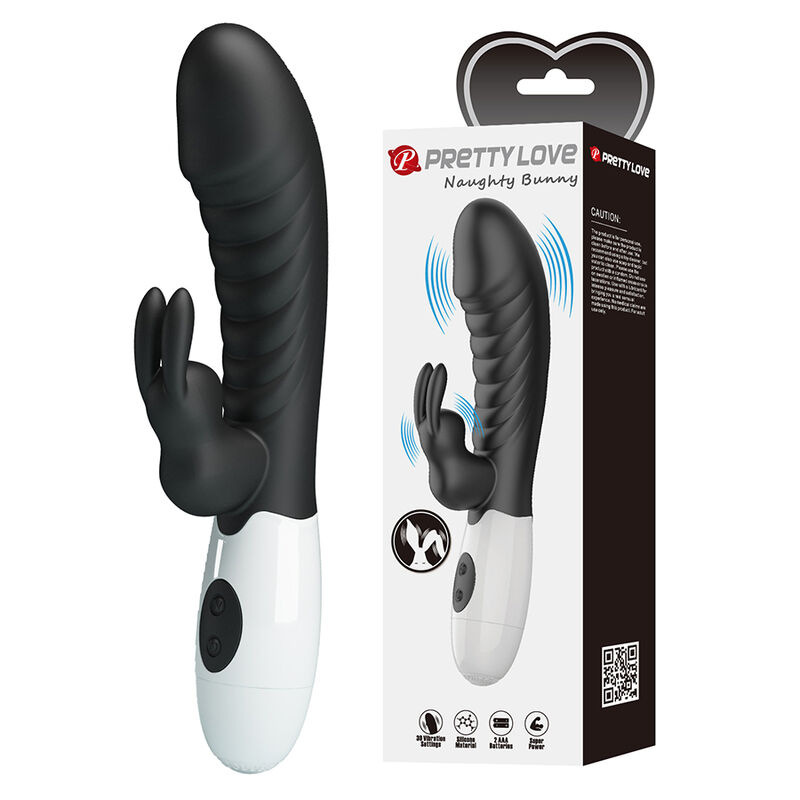 Pretty love - naughty bunny 30 function rabbit vibrator black 10