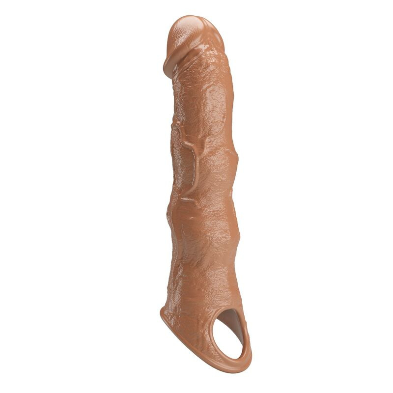 Pretty love - adjustable penis extension sleeve 28 cm Ø 4.5 cm brown 2