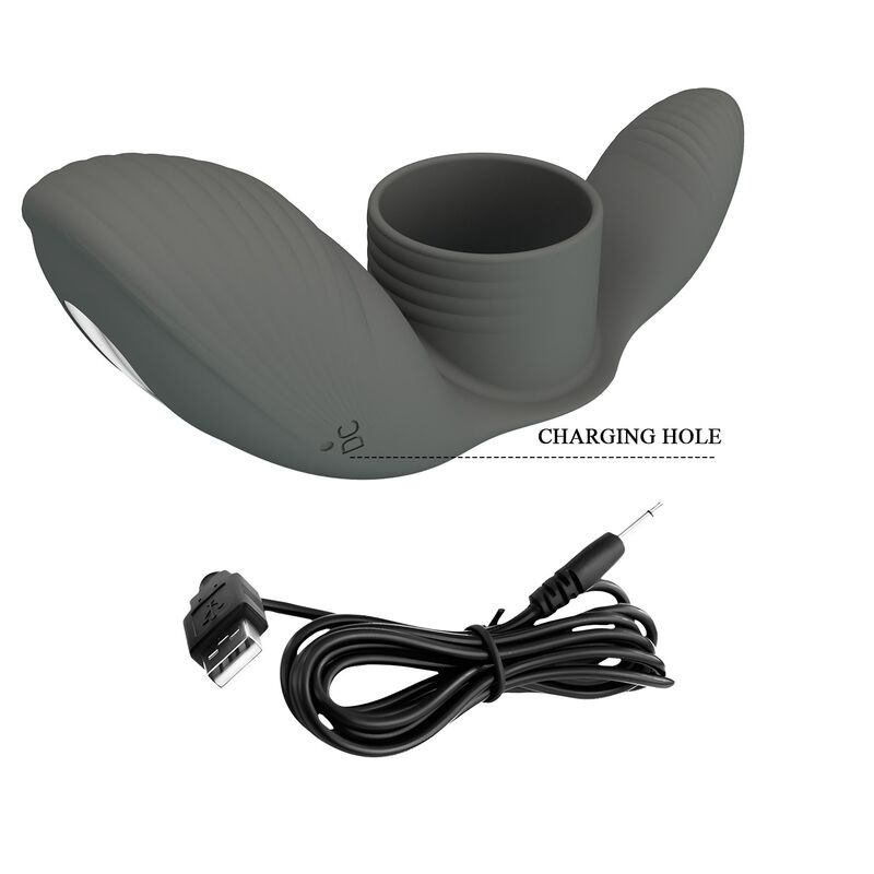 Pretty love - rechargeable vibrating ring with dual stimulation 8