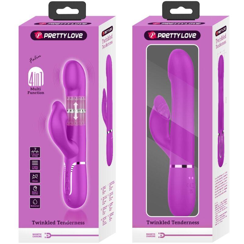 Pretty Love - Rabbit Vibrator Pearls Violet 9