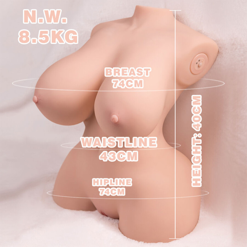 Xise - tiny thrusting realistic torso with female vibration 40 cm 10