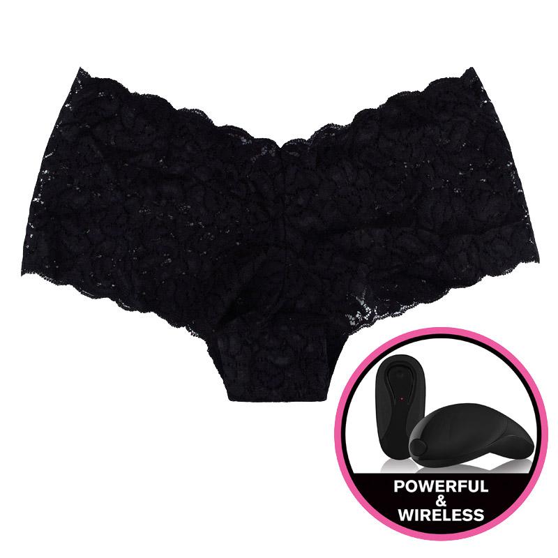 Secrets Vibrating Panties - Lace Girls Boxers With Bullet Black