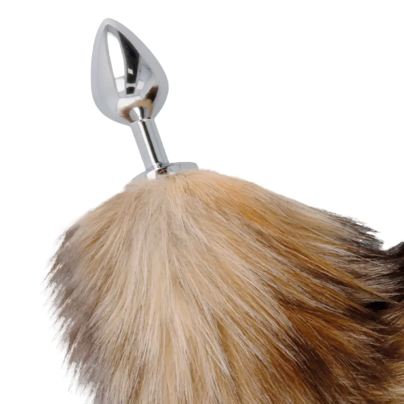Darkness  Tail Butt Plug Silver - Análny Kolík, Chvost 2