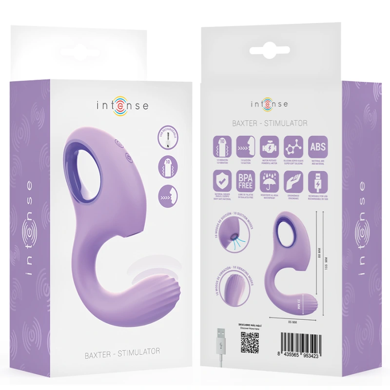 Intense - baxter vibrator & stimulator violet 7