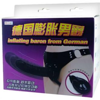 Baile Inflatable Vibrating Strap On With Automatic Pump Up.