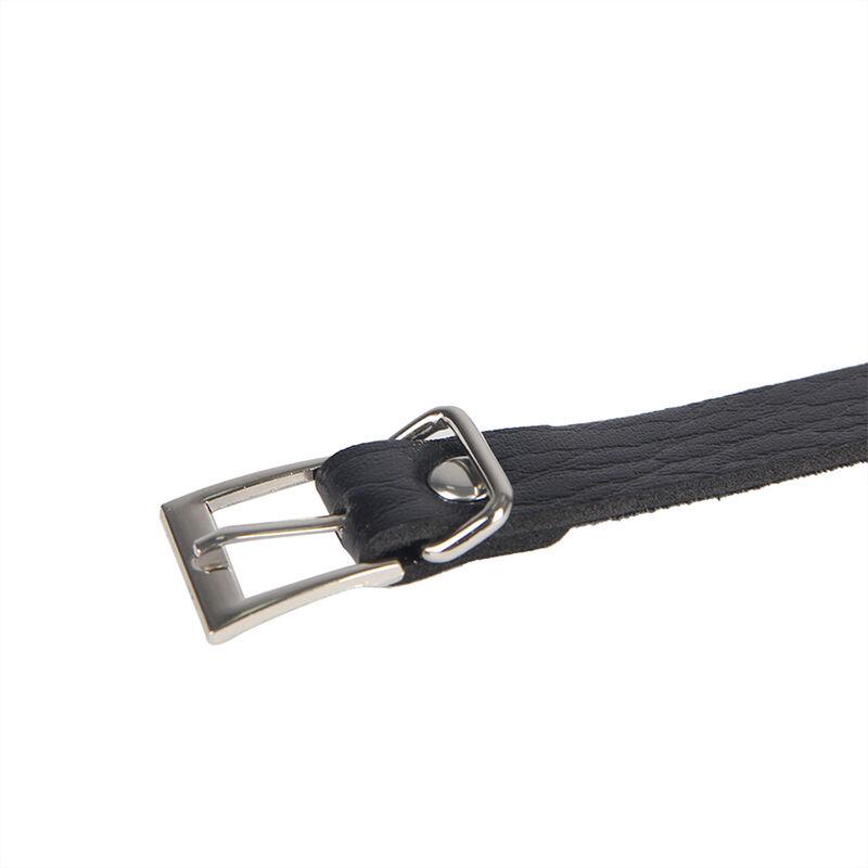 Subblime - 953713 punk bondage belt metal buckle black one size 5