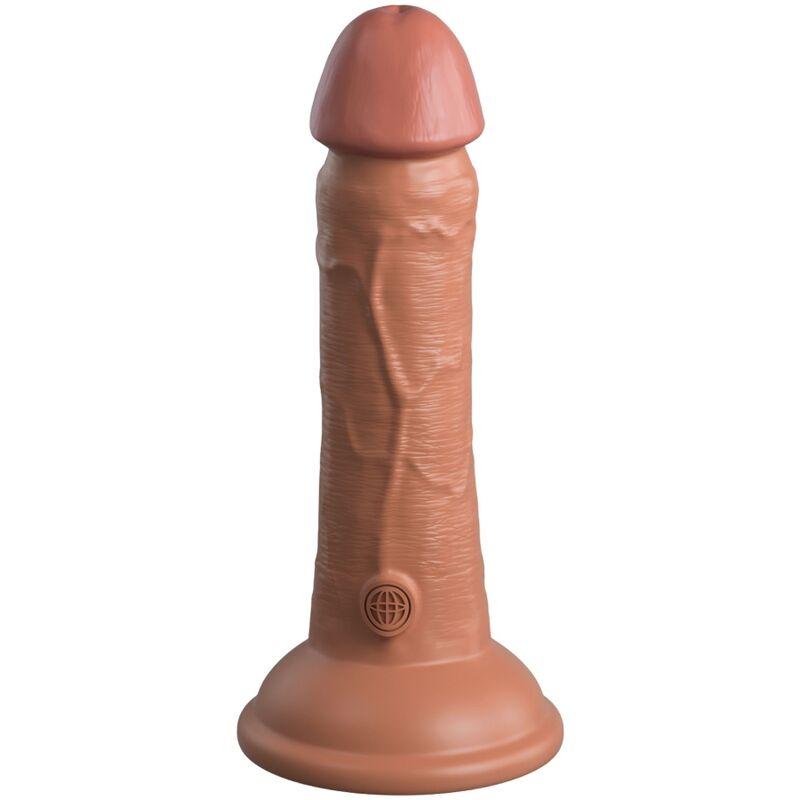 King Cock Elite - Realistic Silicone Dildo 15.2 Cm Caramel 2
