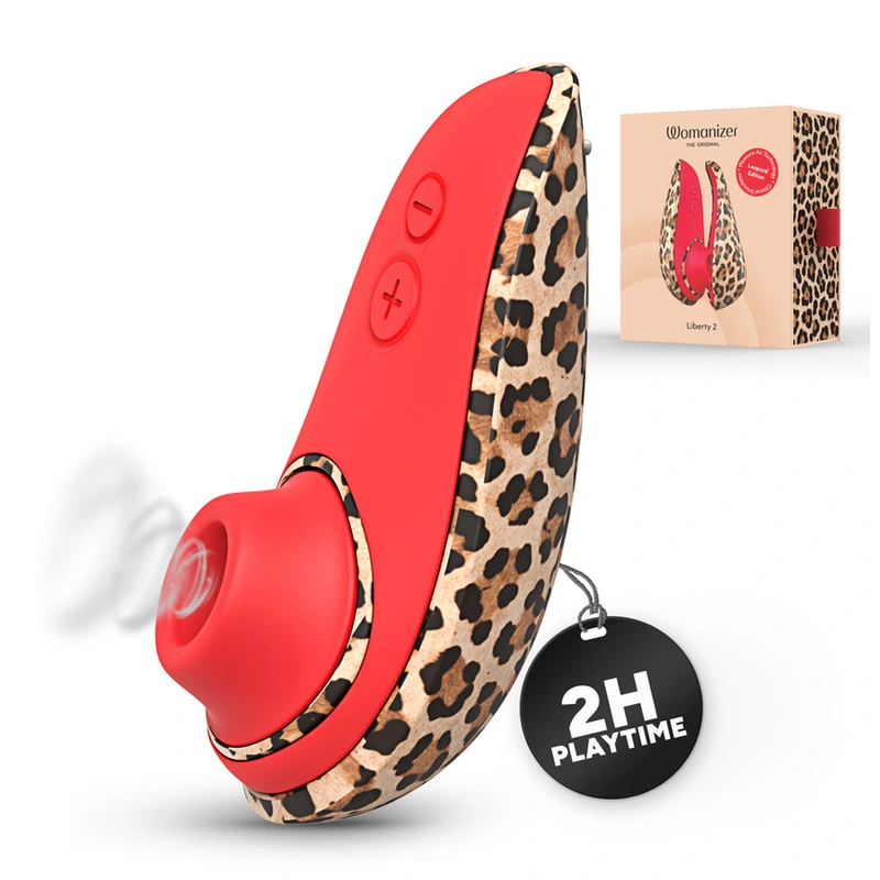 Womanizer - liberty 2 clitoral stimulator leopard print 8