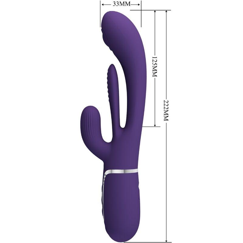 Pretty love - shania triple rabbit vibrator multifunction purple 8